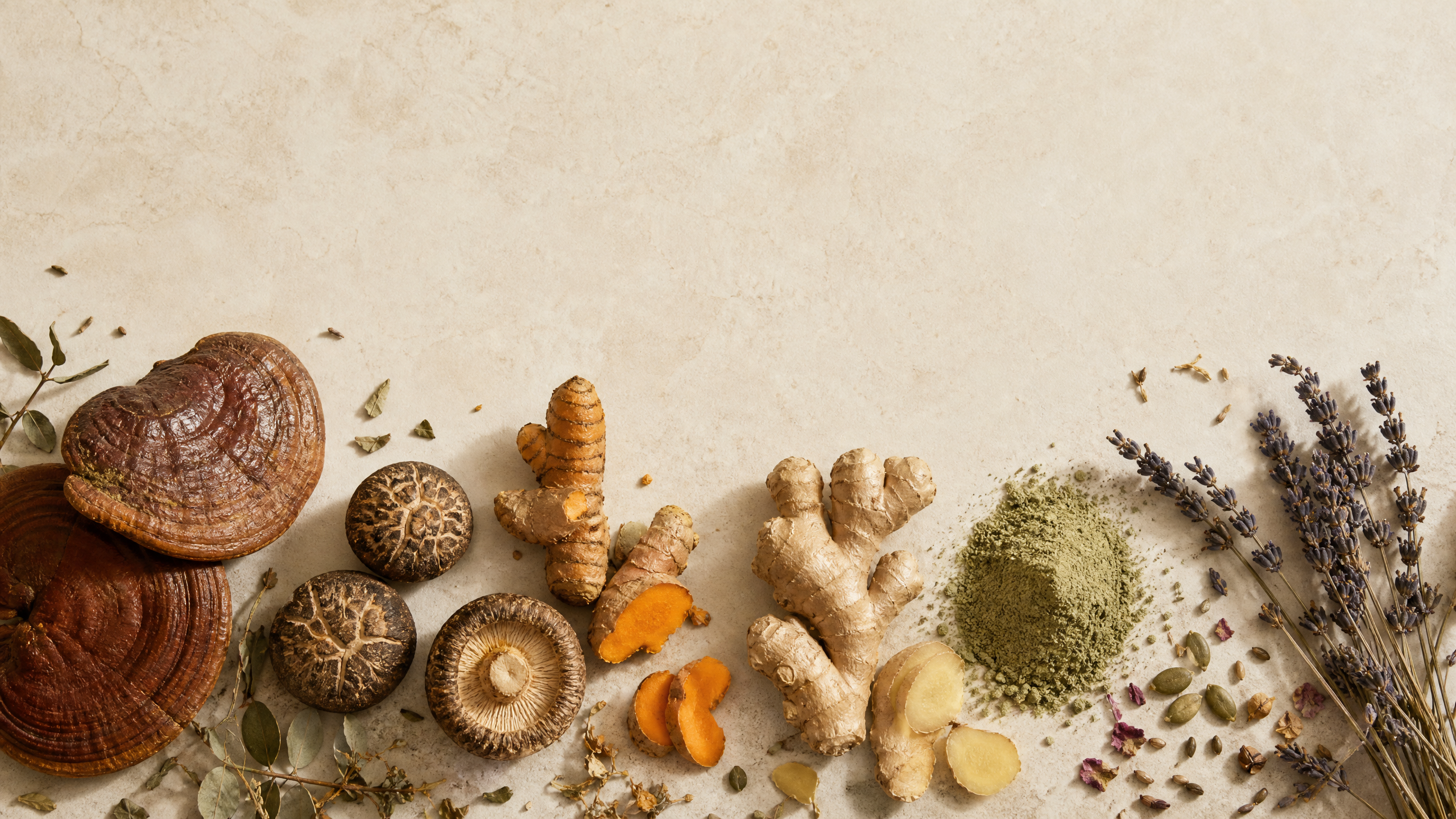 An intentional supplement ritual with food and botanical ingredients